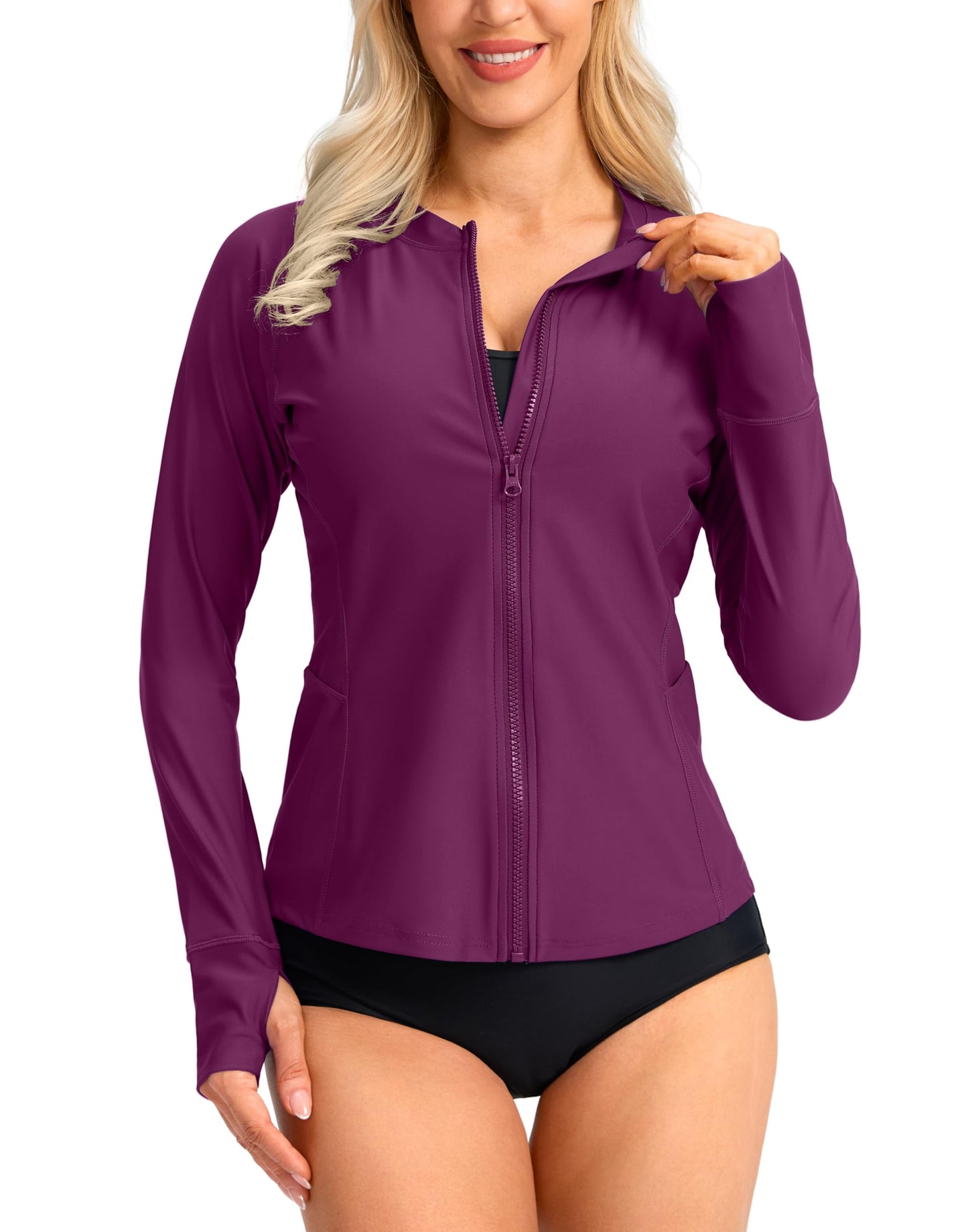 SANTINY Women's Rash Guard UPF50+ SPF UV Protection