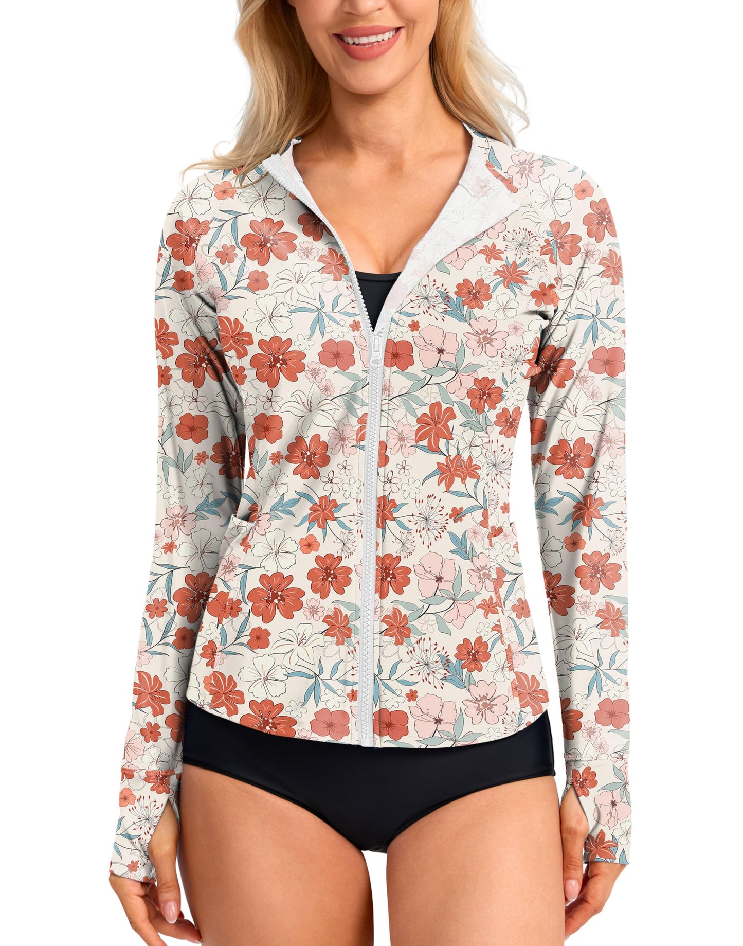 SANTINY Women's Rash Guard UPF50+ SPF UV Protection