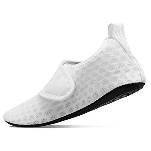 White Kids Water Barefoot Beach Socks