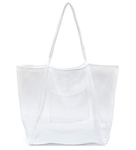 Mesh Beach Tote Womens Shoulder Handbag