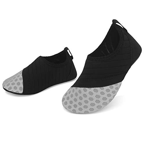 Black & Gray Kids Water Barefoot Beach Socks