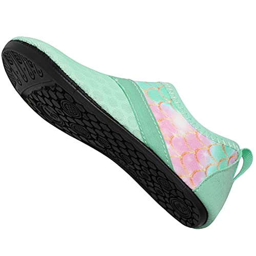 Mermaid Green Girls Water Barefoot Beach Socks