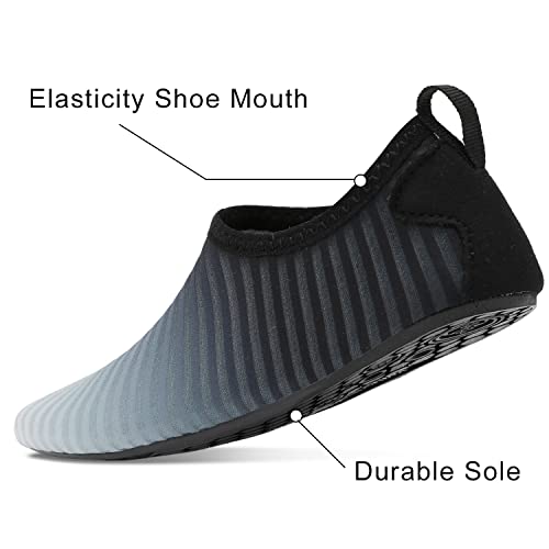 Black Gradient Kids Water Barefoot Beach Socks