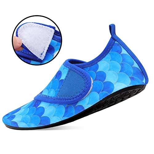 Mermaid Blue Kids Water Barefoot Beach Socks