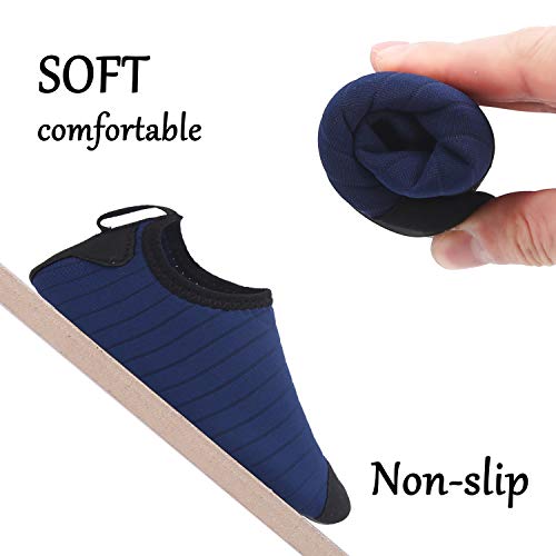 Stripe Navy Kids Water Barefoot Beach Socks