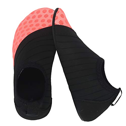 Black & Pink Kids Water Barefoot Beach Socks