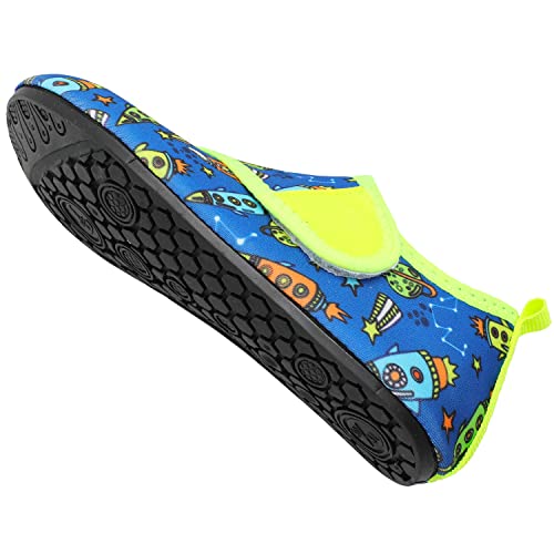 Spacecraft Blue Kids Water Barefoot Beach Socks
