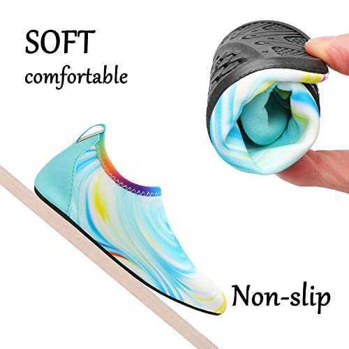 Blue Colorful Kids Water Barefoot Beach Socks