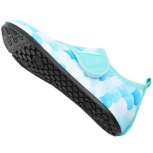 Mermaid Light Blue Kids Water Barefoot Beach Socks