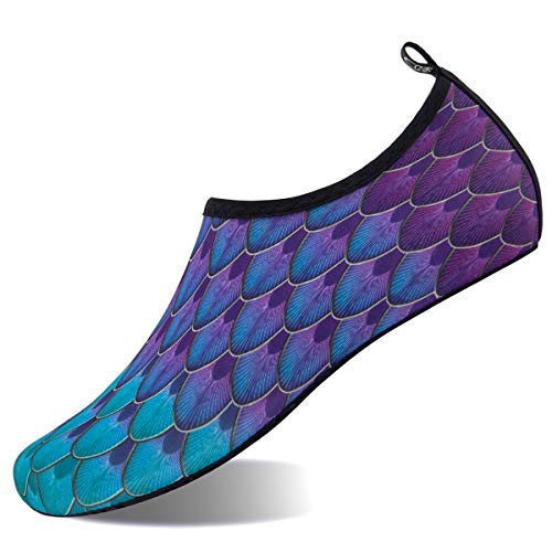Dark Blue Mermaid Unisex Barefoot Beach Sand Socks