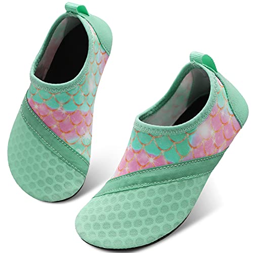 Mermaid Green Girls Water Barefoot Beach Socks