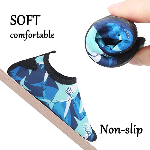 Shark Blue Kids Water Barefoot Beach Socks