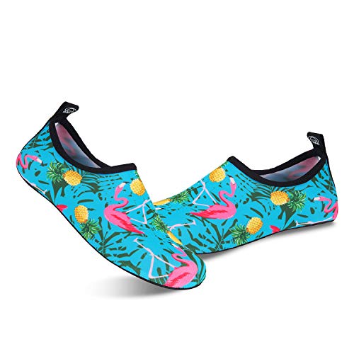 Pineapple Flamingo Blue Unisex Barefoot Beach Sand Socks