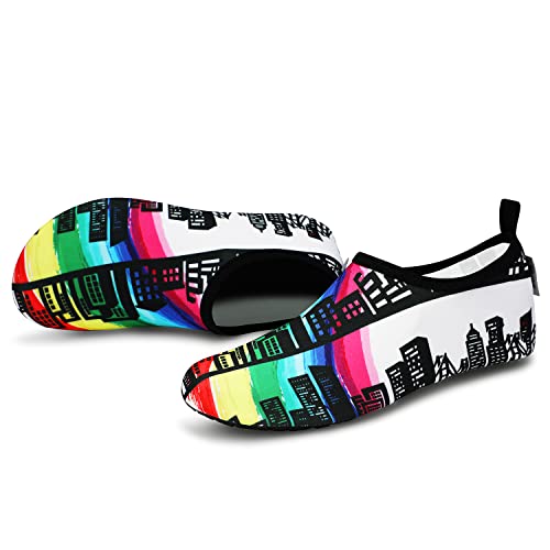 Painting Rainbow City Unisex Water Sports Beach Sand Socks