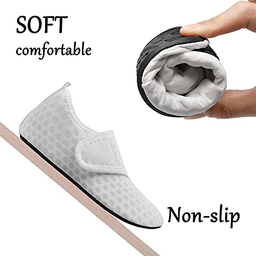 White Kids Water Barefoot Beach Socks