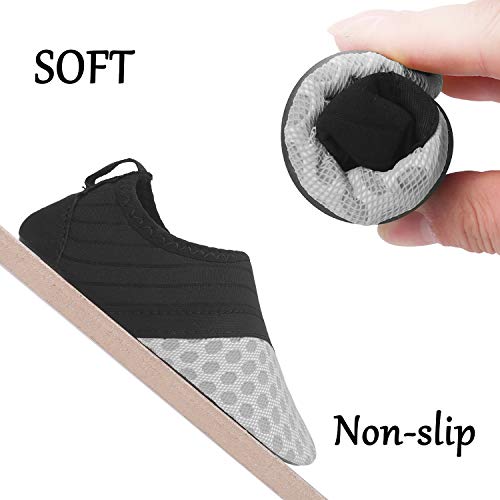 Black & Gray Kids Water Barefoot Beach Socks