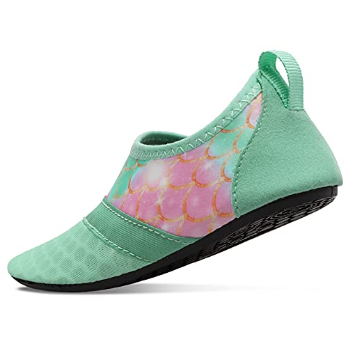 Mermaid Green Girls Water Barefoot Beach Socks