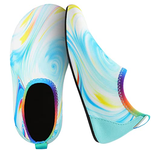 Blue Colorful Kids Water Barefoot Beach Socks