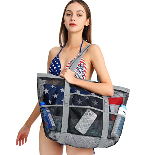 Foldable Mesh Beach Bag