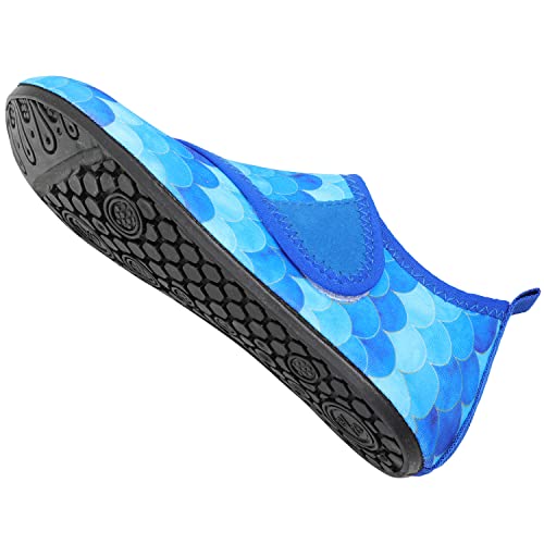 Mermaid Blue Kids Water Barefoot Beach Socks