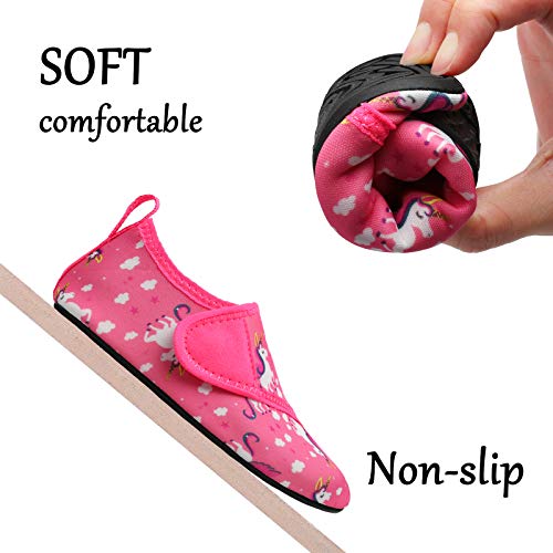 Unicorn Red Kids Water Barefoot Beach Socks