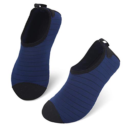 Stripe Navy Kids Water Barefoot Beach Socks