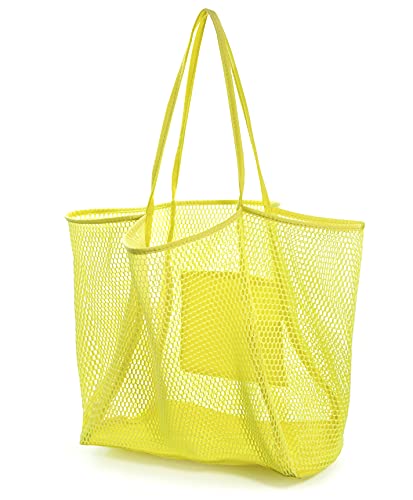Mesh Beach Tote Womens Shoulder Handbag