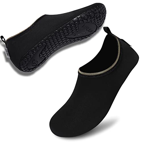 Solid Black Unisex Water Sports Beach Sand Socks