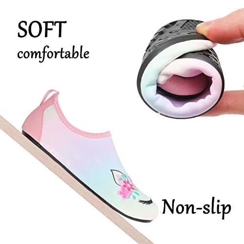 Cute Unicorn Girls Water Barefoot Beach Socks