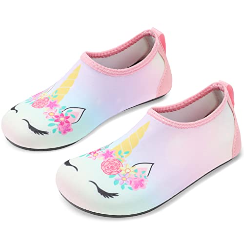 Cute Unicorn Girls Water Barefoot Beach Socks