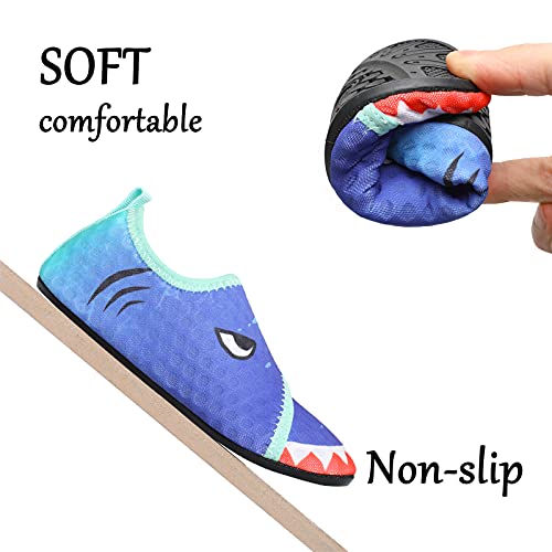 Blue Shark Kids Water Barefoot Beach Socks