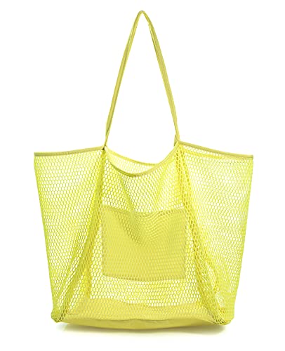 Mesh Beach Tote Womens Shoulder Handbag