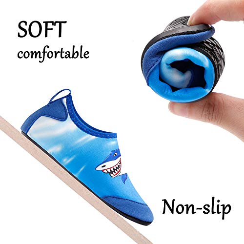 Blue Shark Kids Water Barefoot Beach Socks