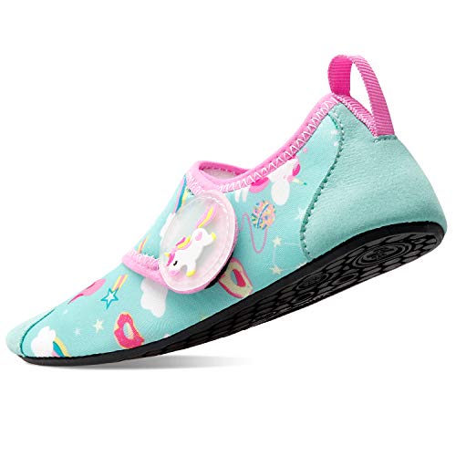 Unicorn Light Blue Kids Water Barefoot Beach Socks