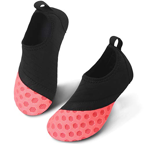 Black & Pink Kids Water Barefoot Beach Socks