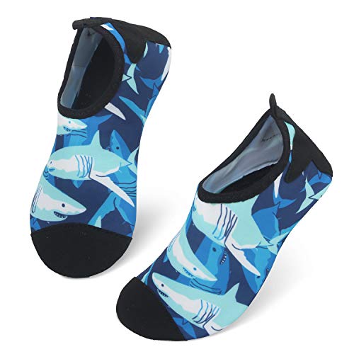 Shark Blue Kids Water Barefoot Beach Socks