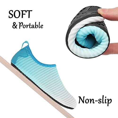 Blue Gradient Kids Water Barefoot Beach Socks