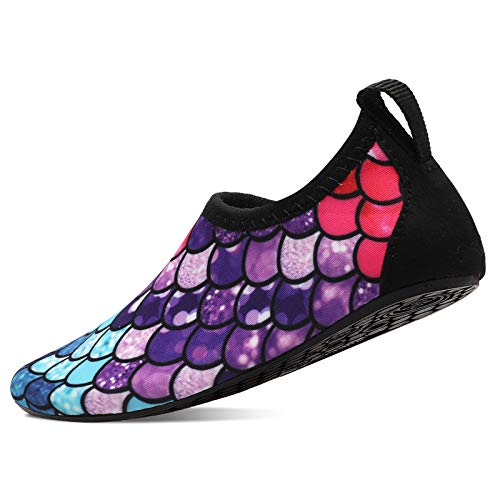 Colorful Mermaid Kids Water Barefoot Beach Socks