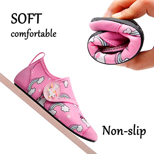 Unicorn Pink Kids Water Barefoot Beach Socks