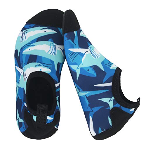 Shark Blue Kids Water Barefoot Beach Socks