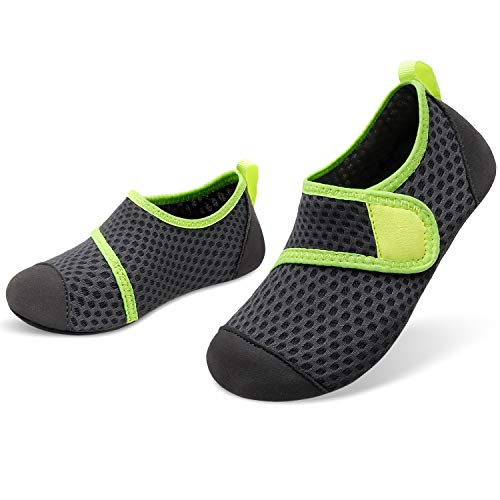 Gray Green Kids Water Barefoot Beach Socks