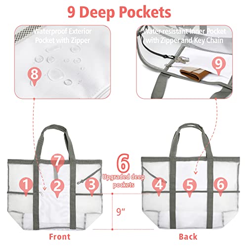 Foldable Mesh Beach Bag