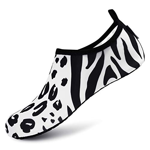 Leopard White Unisex Water Sports Beach Sand Socks