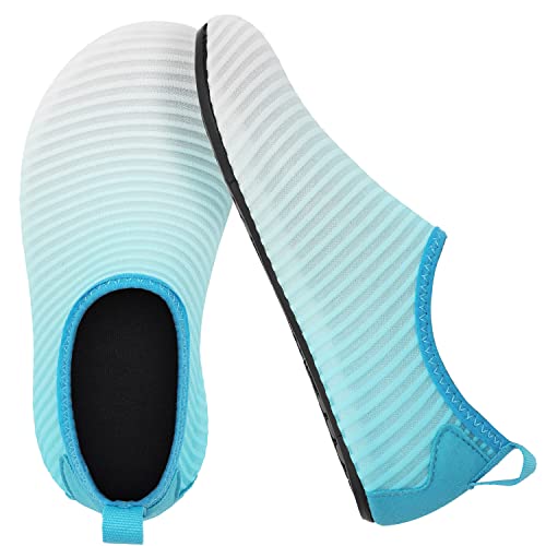 Blue Gradient Kids Water Barefoot Beach Socks