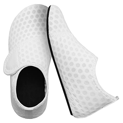 White Kids Water Barefoot Beach Socks