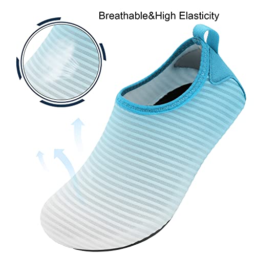 Blue Gradient Kids Water Barefoot Beach Socks