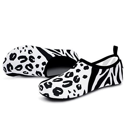 Leopard White Unisex Water Sports Beach Sand Socks