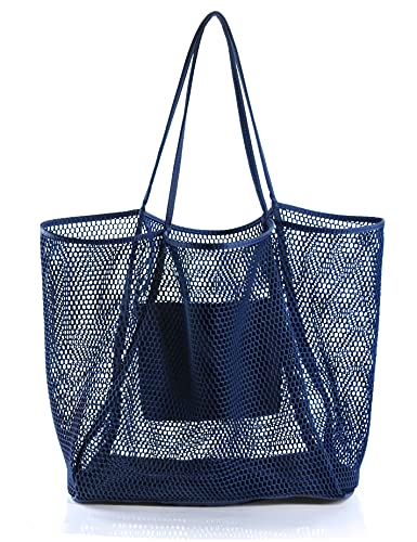 Mesh Beach Tote Womens Shoulder Handbag