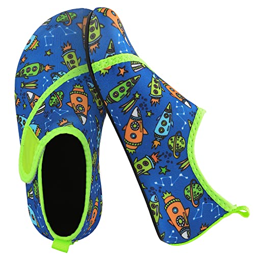 Spacecraft Blue Kids Water Barefoot Beach Socks