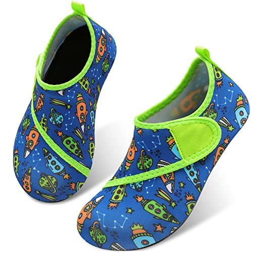 Spacecraft Blue Kids Water Barefoot Beach Socks